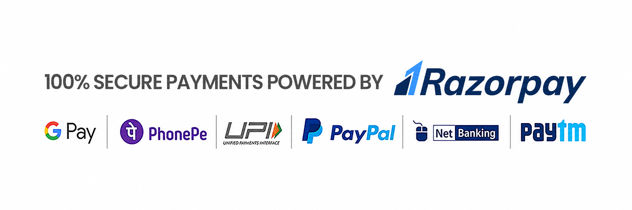 Razorpay trusted payment methods