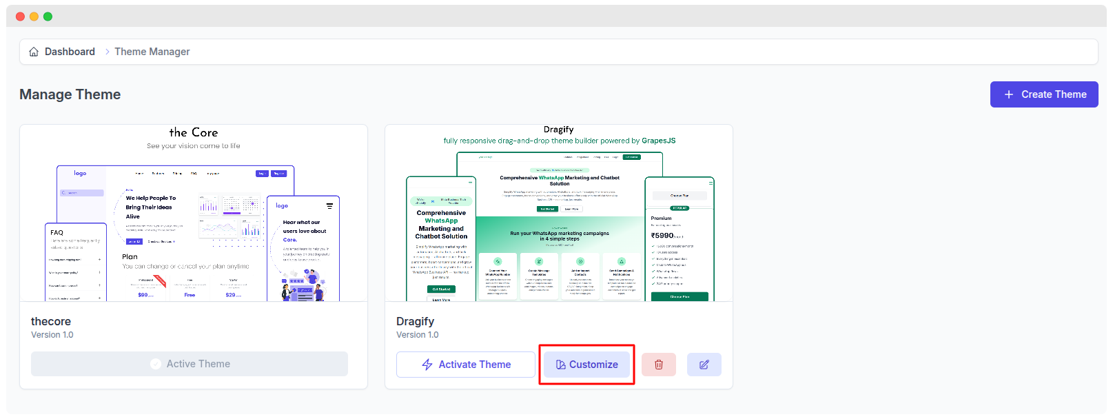 Template Save & Reuse
